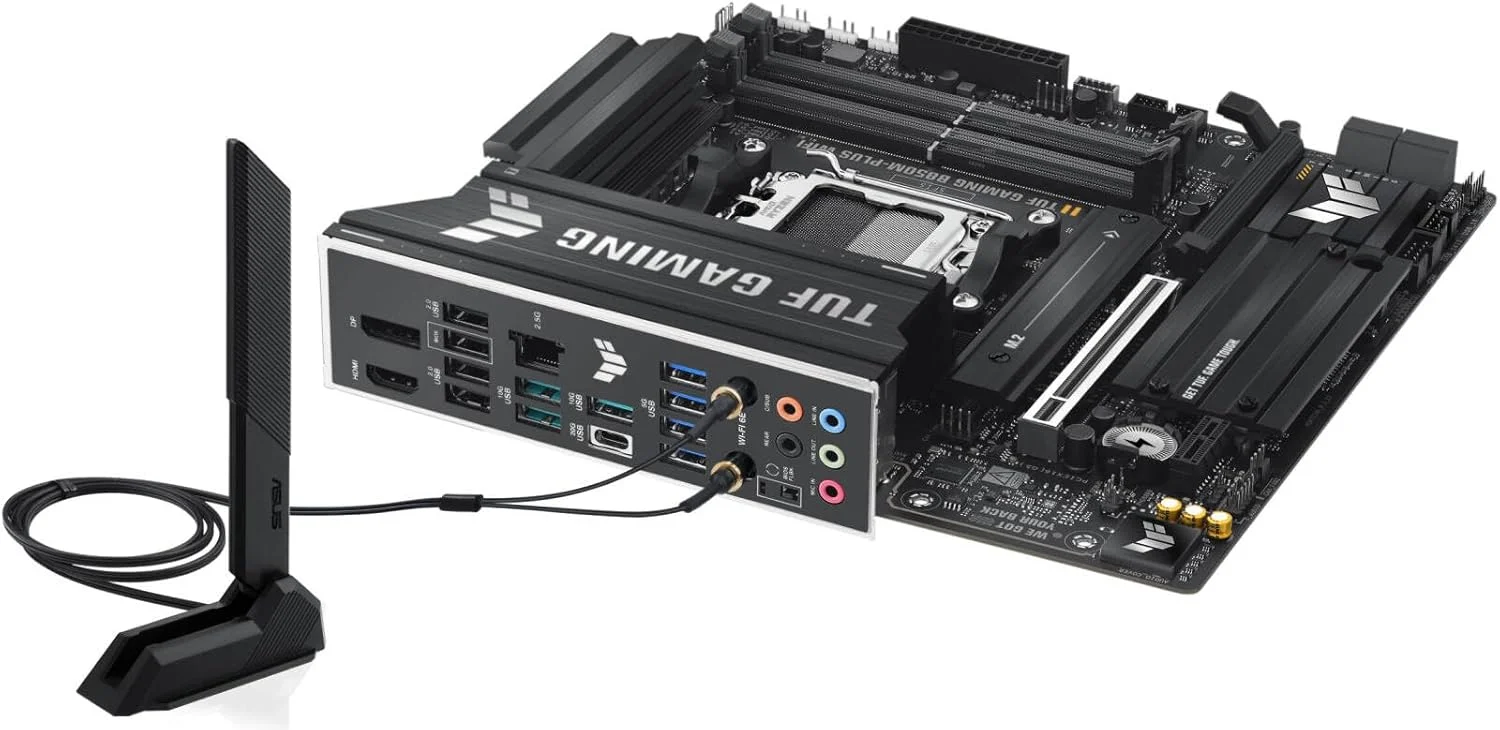 مادربرد ایسوس TUF GAMING B850M-PLUS WIFI/AM5,B850,USB20G,WIFI6E,AURA