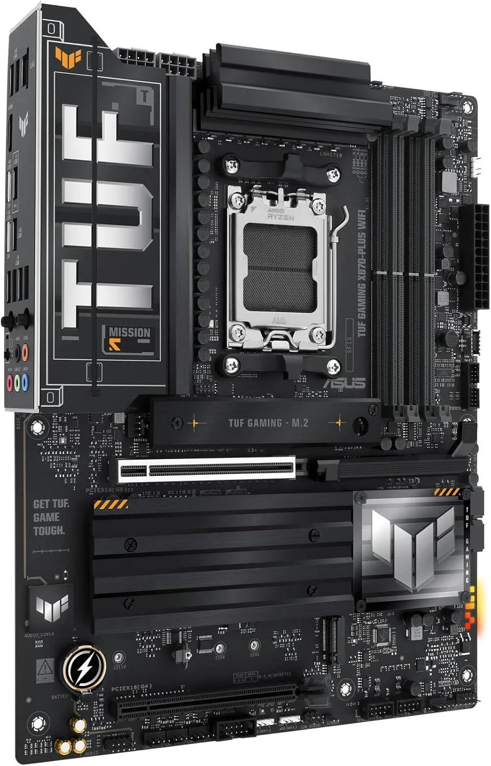 مادربرد ایسوس TUF Gaming X870-Plus WiFi – سوکت AMD AM5، چیپست X870، PCIe 5.0، USB4، Wi-Fi 7، Aura Sync RGB