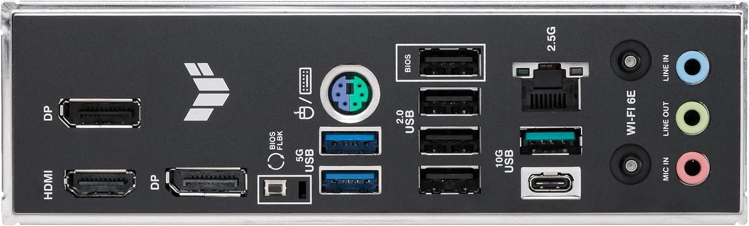 مادربرد گیمینگ ایسوس TUF B850M-E Wi-Fi AMD Micro-ATX، دارای 8+2+1 مرحله قدرت، DDR5، اسلات های PCIe 5.0، 3 اسلات M.2، Wi-Fi 6E، اترنت Realtek 2.5 Gb، USB-C 10 Gbps، BIOS Flashback و Aura Sync مادربرد گیمینگ ایسوس TUF B850M-E Wi-Fi AMD Micro-ATX، دارای 8+2+1 مرحله قدرت، DDR5، اسلات های PCIe 5.0، 3 اسلات M.2، Wi-Fi 6E، اترنت Realtek 2.5 Gb، USB-C 10 Gbps، BIOS Flashback و Aura Sync
