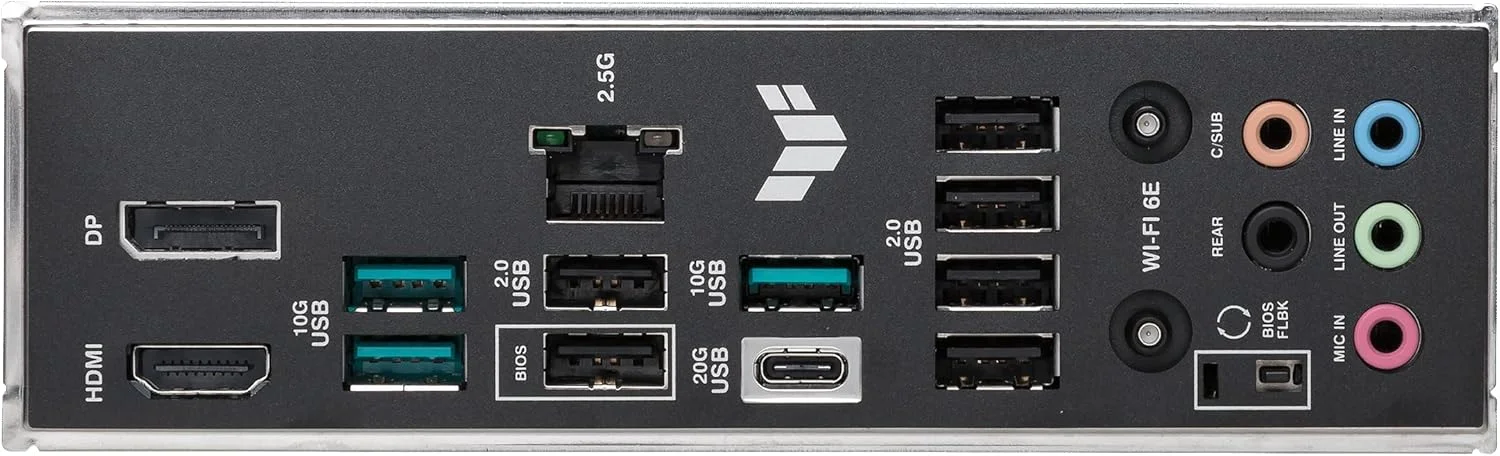 مادربرد ایسوس TUF Gaming B650E-PLUS WiFi AMD B650 ATX، دارای 12+2+1 فاز قدرت 80A DrMOS، DDR5، آماده PCIe 5.0، 3X M.2، Wi-Fi 6E، LAN 2.5Gb، DisplayPort، HDMI™، USB Type-C، BIOS Flashback، Aura Sync مادربرد ایسوس TUF Gaming B650E-PLUS WiFi AMD B650 ATX، دارای 12+2+1 فاز قدرت 80A DrMOS، DDR5، آماده PCIe 5.0، 3X M.2، Wi-Fi 6E، LAN 2.5Gb، DisplayPort، HDMI™، USB Type-C، BIOS Flashback، Aura Sync