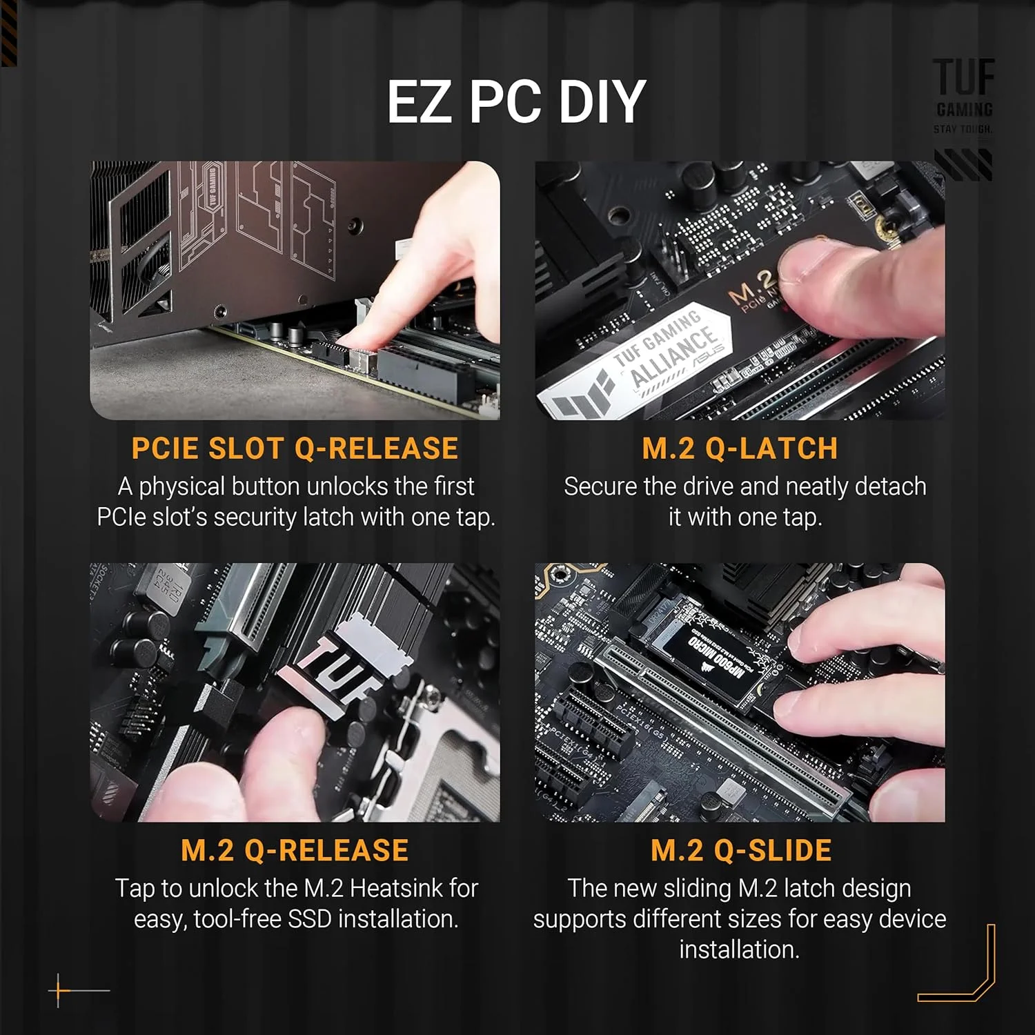 مادربرد ASUS TUF Gaming Z890-PLUS WiFi Z890 LGA 1851 ATX، آماده برای پردازنده‌های Intel® Core™ Ultra Series 2، مجهز به هوش مصنوعی پیشرفته، 16+1+2+1 فاز، DDR5، PCIe® 5.0، Thunderbolt™ 4 Type-C®، 4X M.2، Wi-Fi 7، 2.5Gb