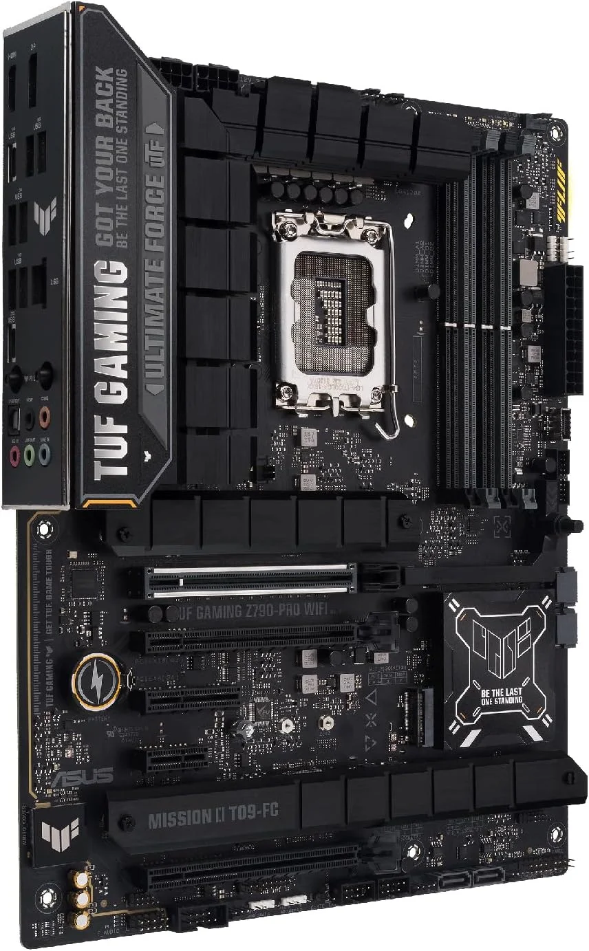 مادربرد ایسوس TUF GAMING Z790-PRO WIFI اینتل Z790 LGA 1700، ATX DDR5، PCIe 5.0، 4 اسلات M.2، اترنت اینتل 2.5 گیگابیتی، Wi-Fi 6E، HDMI، DP، USB Type-C، Thunderbolt 4، AEMPII، اورکلاک هوش مصنوعی، Aura Sync مادربرد ایسوس TUF GAMING Z790-PRO WIFI اینتل Z790 LGA 1700، ATX DDR5، PCIe 5.0، 4 اسلات M.2، اترنت اینتل 2.5 گیگابیتی، Wi-Fi 6E، HDMI، DP، USB Type-C، Thunderbolt 4، AEMPII، اورکلاک هوش مصنوعی، Aura Sync