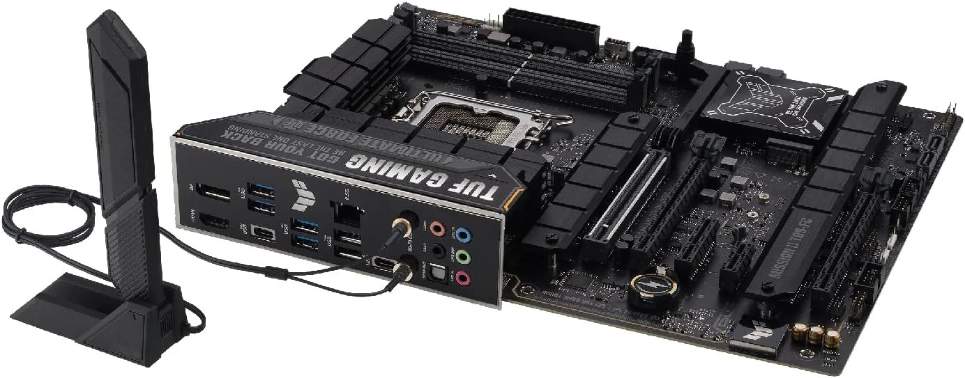 مادربرد ایسوس TUF GAMING Z790-PRO WIFI اینتل Z790 LGA 1700، ATX DDR5، PCIe 5.0، 4 اسلات M.2، اترنت اینتل 2.5 گیگابیتی، Wi-Fi 6E، HDMI، DP، USB Type-C، Thunderbolt 4، AEMPII، اورکلاک هوش مصنوعی، Aura Sync مادربرد ایسوس TUF GAMING Z790-PRO WIFI اینتل Z790 LGA 1700، ATX DDR5، PCIe 5.0، 4 اسلات M.2، اترنت اینتل 2.5 گیگابیتی، Wi-Fi 6E، HDMI، DP، USB Type-C، Thunderbolt 4، AEMPII، اورکلاک هوش مصنوعی، Aura Sync