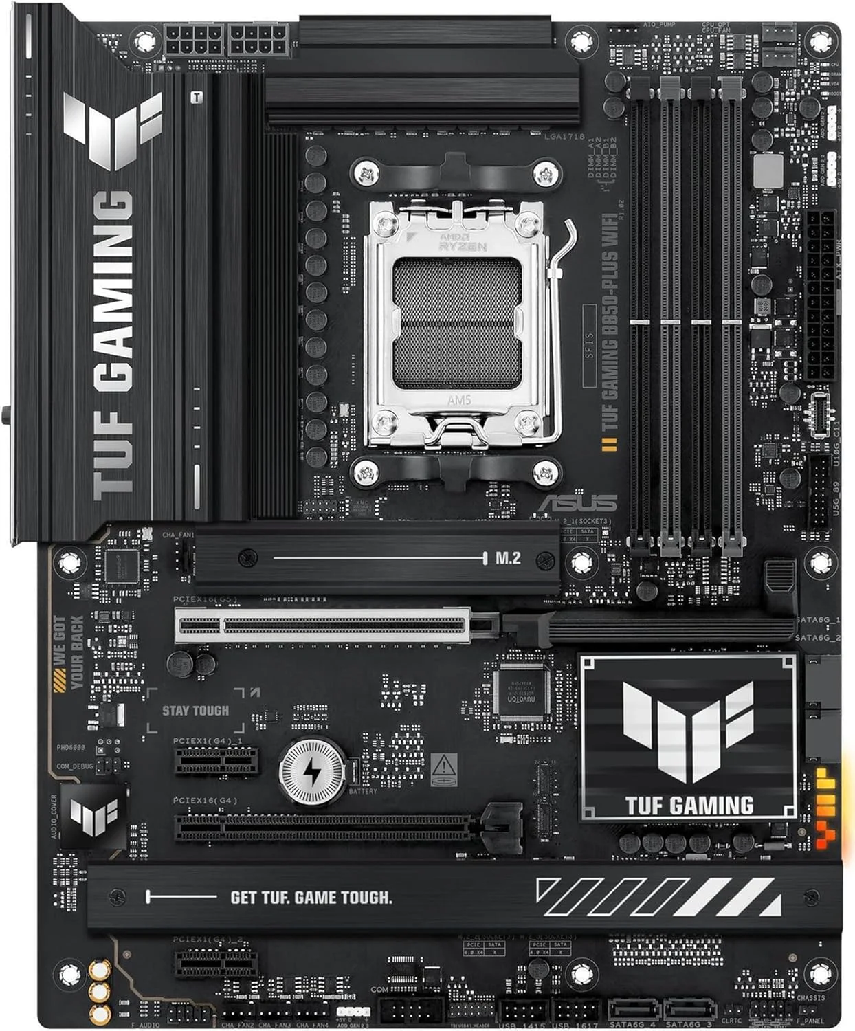 پردازنده مرکزی AMD Ryzen 7 9700X به همراه مادربرد ASUS TUF Gaming B850-PLUS WiFi AM5 ATX (DDR5, PCIe 5.0, 3X M.2, Wi-Fi 7, USB 20Gbps Type-C) پردازنده مرکزی AMD Ryzen 7 9700X به همراه مادربرد ASUS TUF Gaming B850-PLUS WiFi AM5 ATX (DDR5, PCIe 5.0, 3X M.2, Wi-Fi 7, USB 20Gbps Type-C)