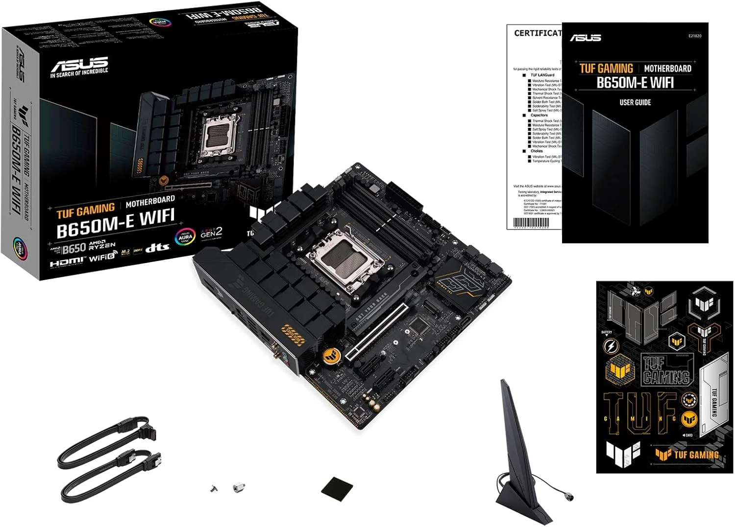 بسته پردازنده AMD Ryzen 7 7700X اینلند میکرو سنتر با مادربرد ASUS TUF Gaming B650-E WiFi AMD B650 AM5 ATX، DDR5، 8+2 مراحل قدرت تیمی، PCIe 5.0، WiFi 6E بسته پردازنده AMD Ryzen 7 7700X اینلند میکرو سنتر با مادربرد ASUS TUF Gaming B650-E WiFi AMD B650 AM5 ATX، DDR5، 8+2 مراحل قدرت تیمی، PCIe 5.0، WiFi 6E