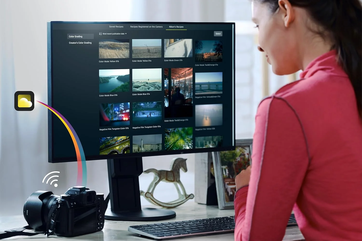 بدنه دوربین نیکون Z6III (حسگر CMOS با چیدمان جزئی، فیلمبرداری RAW 6K، تا 120 فریم در ثانیه، منظره یاب الکترونیکی (5.7 مگاپیکسل)، مانیتور چرخشی و شیب دار، تا -10 درجه)