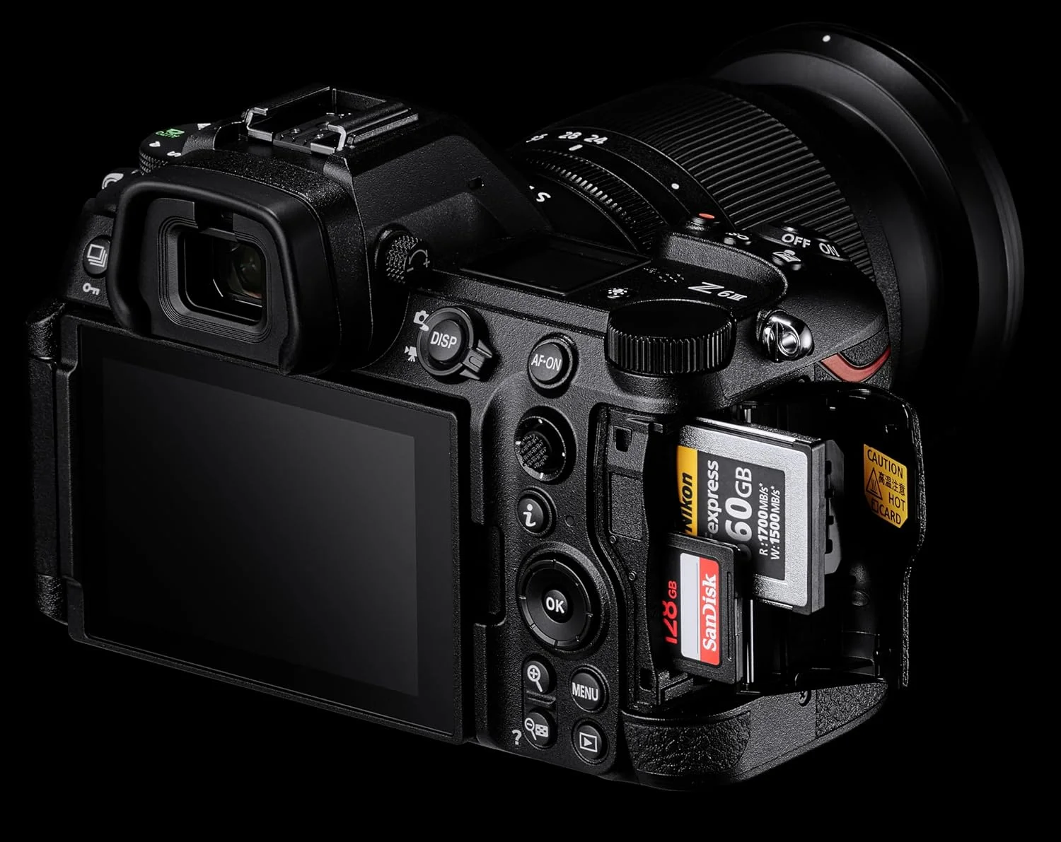 بدنه دوربین نیکون Z6III (حسگر CMOS با چیدمان جزئی، فیلمبرداری RAW 6K، تا 120 فریم در ثانیه، منظره یاب الکترونیکی (5.7 مگاپیکسل)، مانیتور چرخشی و شیب دار، تا -10 درجه)