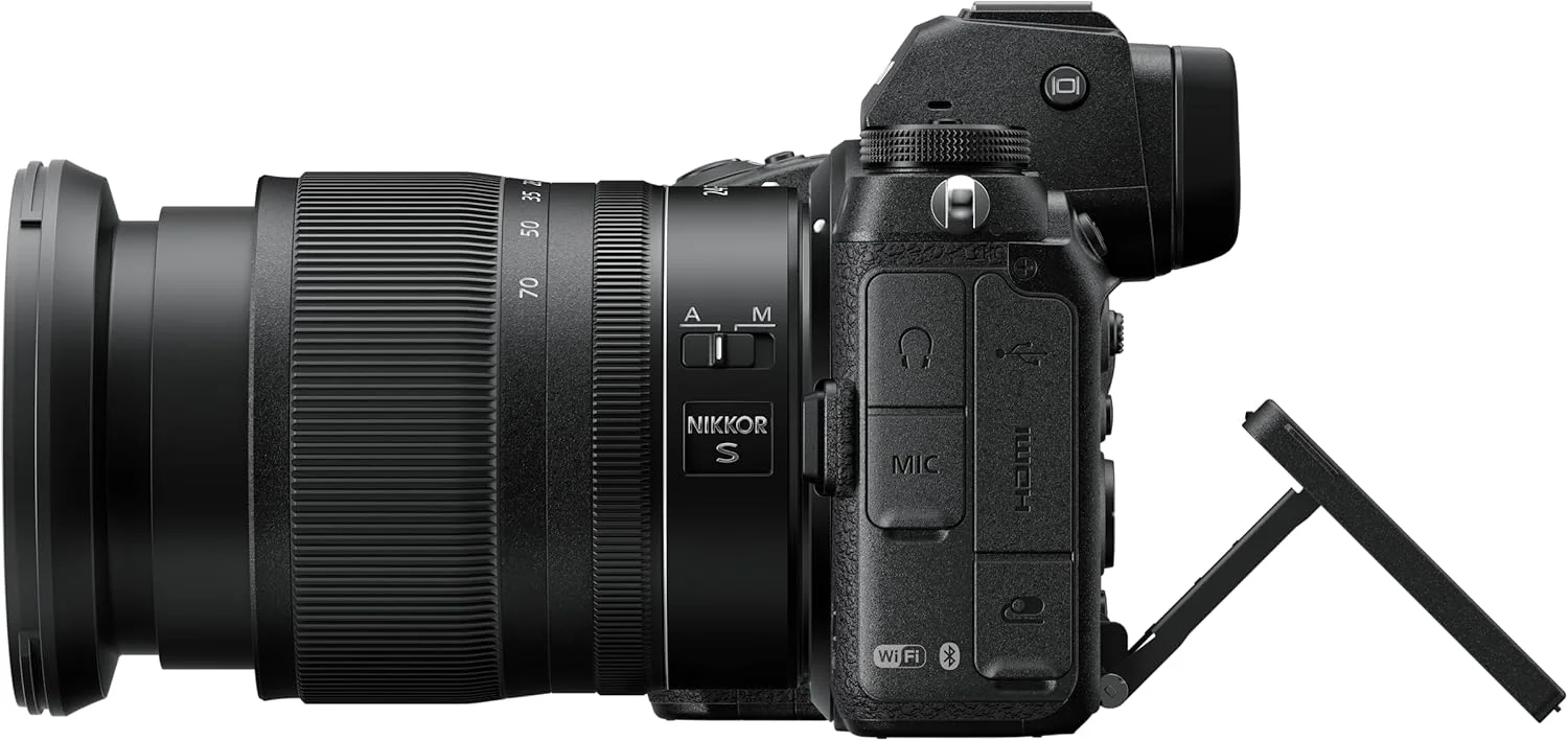 کیت دوربین بدون آینه نیکون Z6 II + Z 24-70mm (24.5 مگاپیکسل، ISO فوق العاده گسترده، عکاسی پیاپی 14 فریم در ثانیه، فوکوس خودکار تشخیص چشم، دو اسلات کارت حافظه، فیلمبرداری 4K Full HD) VOA060K001