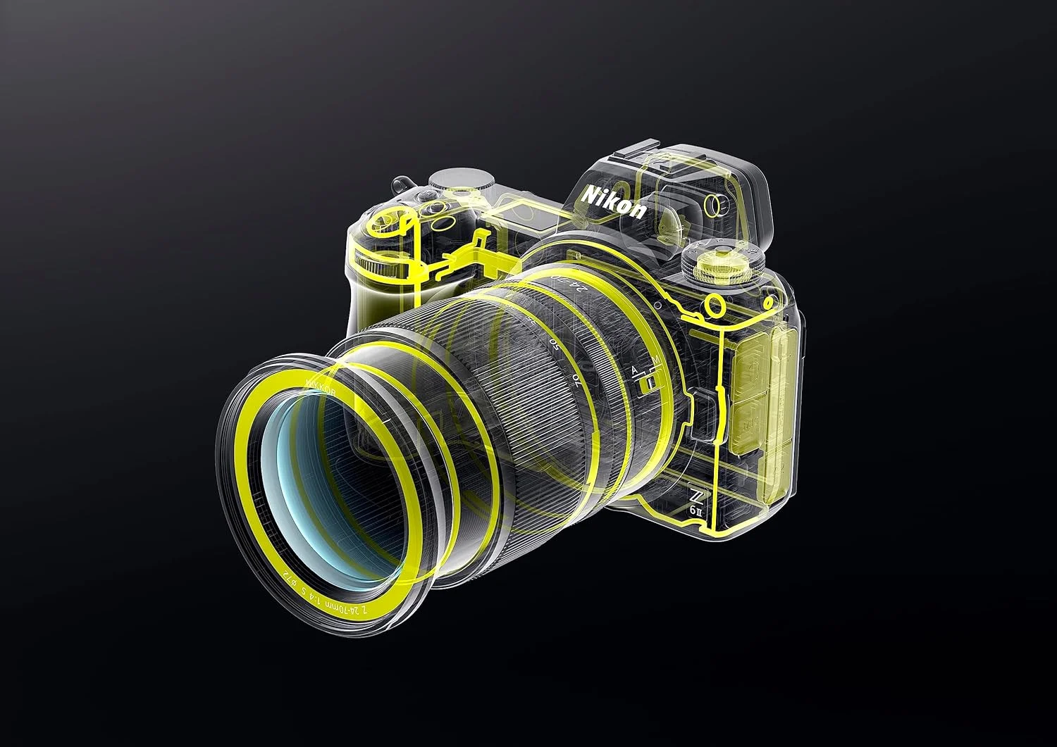 کیت دوربین بدون آینه نیکون Z6 II + Z 24-70mm (24.5 مگاپیکسل، ISO فوق العاده گسترده، عکاسی پیاپی 14 فریم در ثانیه، فوکوس خودکار تشخیص چشم، دو اسلات کارت حافظه، فیلمبرداری 4K Full HD) VOA060K001