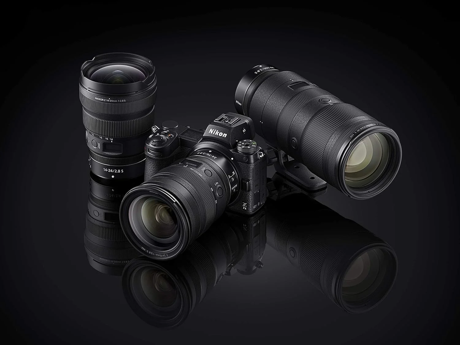 دوربین بدون آینه نیکون Z7 II (45.8 مگاپیکسل، ISO فوق العاده گسترده، عکاسی پیاپی 10 فریم در ثانیه، پردازنده دوگانه، دو درگاه کارت حافظه)
