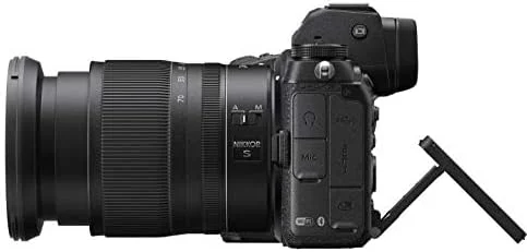 دوربین دیجیتال بدون آینه فول فریم 45.7 مگاپیکسلی نیکون Z 7Ii با لنز 24-70 میلی‌متری F/4 و میکروفون شات گان نصب شونده روی دوربین Saramonic Vmic5