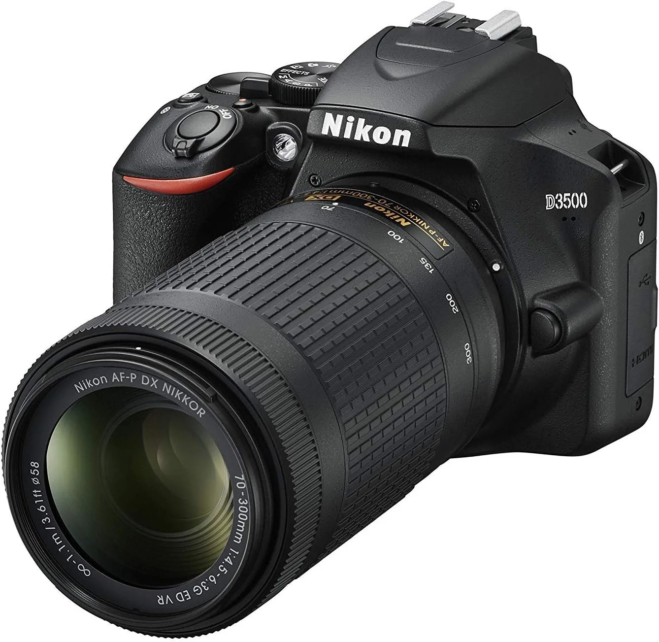 کیت دوربین نیکون D3500 با لنز AF-P 18-55mm VR به همراه لنز AF-P DX Nikkor 70-300mm f/4.5-6.3G ED (مشکی)