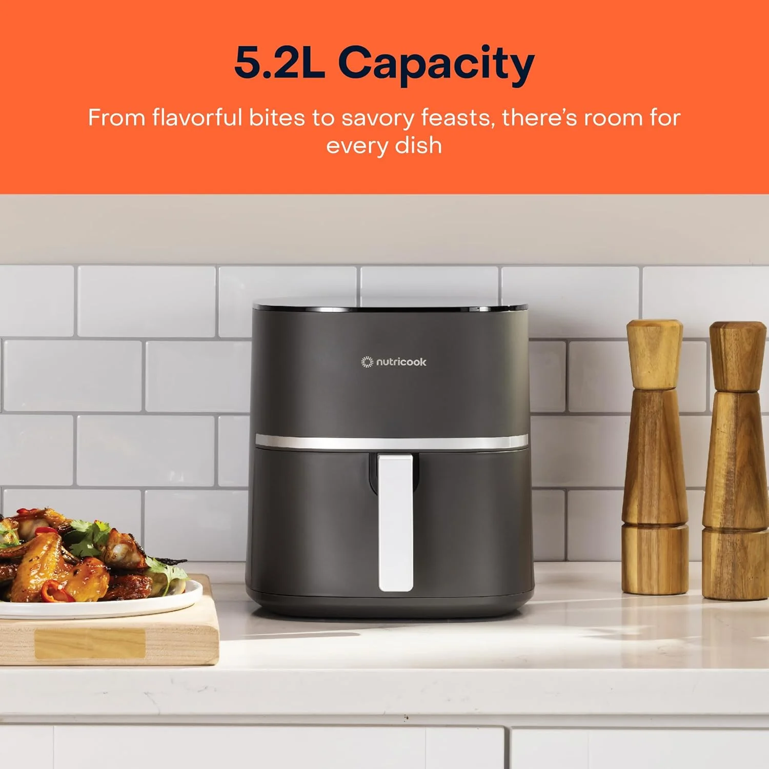 سرخ کن بدون روغن دیجیتال نوتری کوک مدل Essentials، فناوری ProCyclone، ظرفیت 5.2 لیتر، 10 برنامه پخت و پز، AFE152D-G، خاکستری، 1500 وات، 2 سال گارانتی محدود سرخ کن بدون روغن دیجیتال نوتری کوک مدل Essentials، فناوری ProCyclone، ظرفیت 5.2 لیتر، 10 برنامه پخت و پز، AFE152D-G، خاکستری، 1500 وات، 2 سال گارانتی محدود