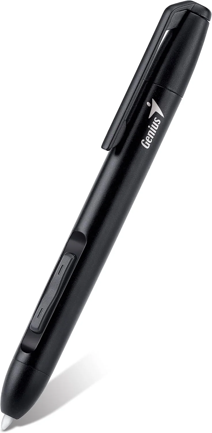 قلم نوری جنیوس EasyPen i405x USB با محدوده کاری 4x5 اینچ، قلم حساس به فشار بی سیم با 1024 سطح و 28 ناحیه قابل برنامه ریزی