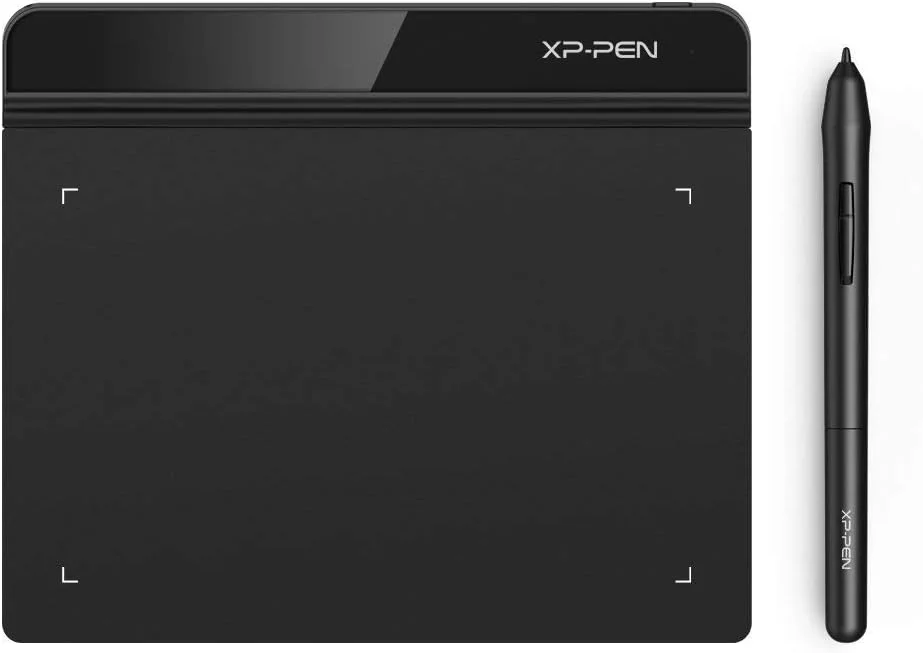 تبلت طراحی گرافیکی فوق العاده نازک Xp-Pen Starg640 (6" X 4", 8192 سطح حساسیت به فشار، قلم بدون باتری، مشکی)