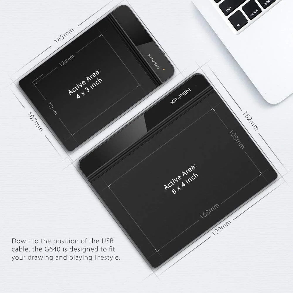 تبلت طراحی گرافیکی فوق العاده نازک Xp-Pen Starg640 (6" X 4", 8192 سطح حساسیت به فشار، قلم بدون باتری، مشکی) تبلت طراحی گرافیکی فوق العاده نازک Xp-Pen Starg640 (6" X 4", 8192 سطح حساسیت به فشار، قلم بدون باتری، مشکی)