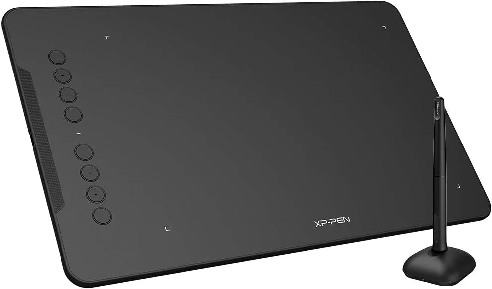 تبلت طراحی XPPen Updated Deco 01 V3 - قلم بدون باتری با 16384 سطح فشار، تبلت گرافیکی 10x6 اینچی OSU، 8 کلید میانبر برای هنر دیجیتال، آموزش، پد طراحی بازی برای Chrome، PC، Mac، Android