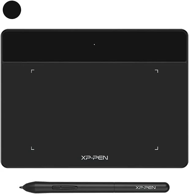 تبلت طراحی گرافیکی XP-PEN Deco Fun XS OSU، تبلت قلمی 4x3 اینچی با قلم بدون باتری (مشکی)