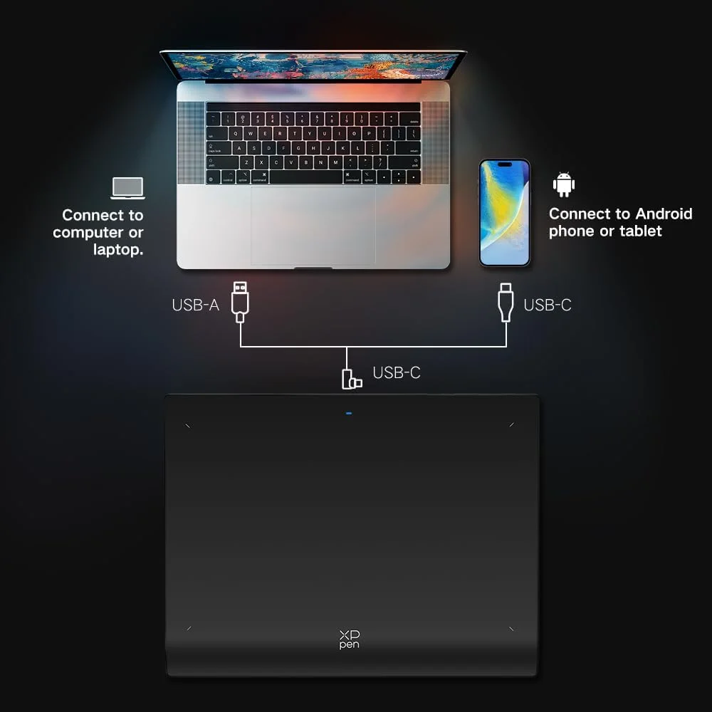 تبلت طراحی گرافیکی XP-PEN Deco Pro MW (نسل 2) بلوتوث با ریموت میانبر، قلم بدون باتری با پشتیبانی از 16K فشار (9" x 6")