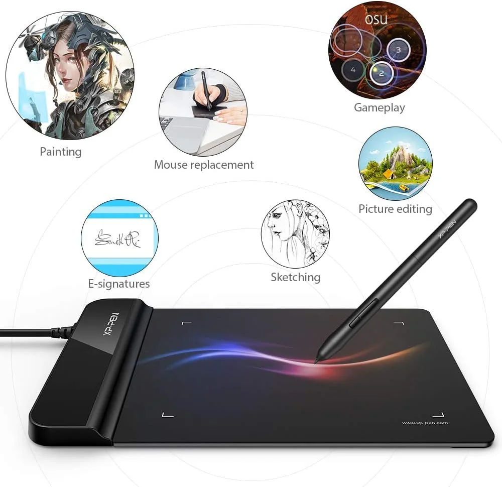 تبلت گرافیکی فوق نازک XP-Pen G430S OSU تبلت دیجیتال 4 × 3 اینچ قلم طراحی تبلت برای OSU! (8192 سطح فشار)