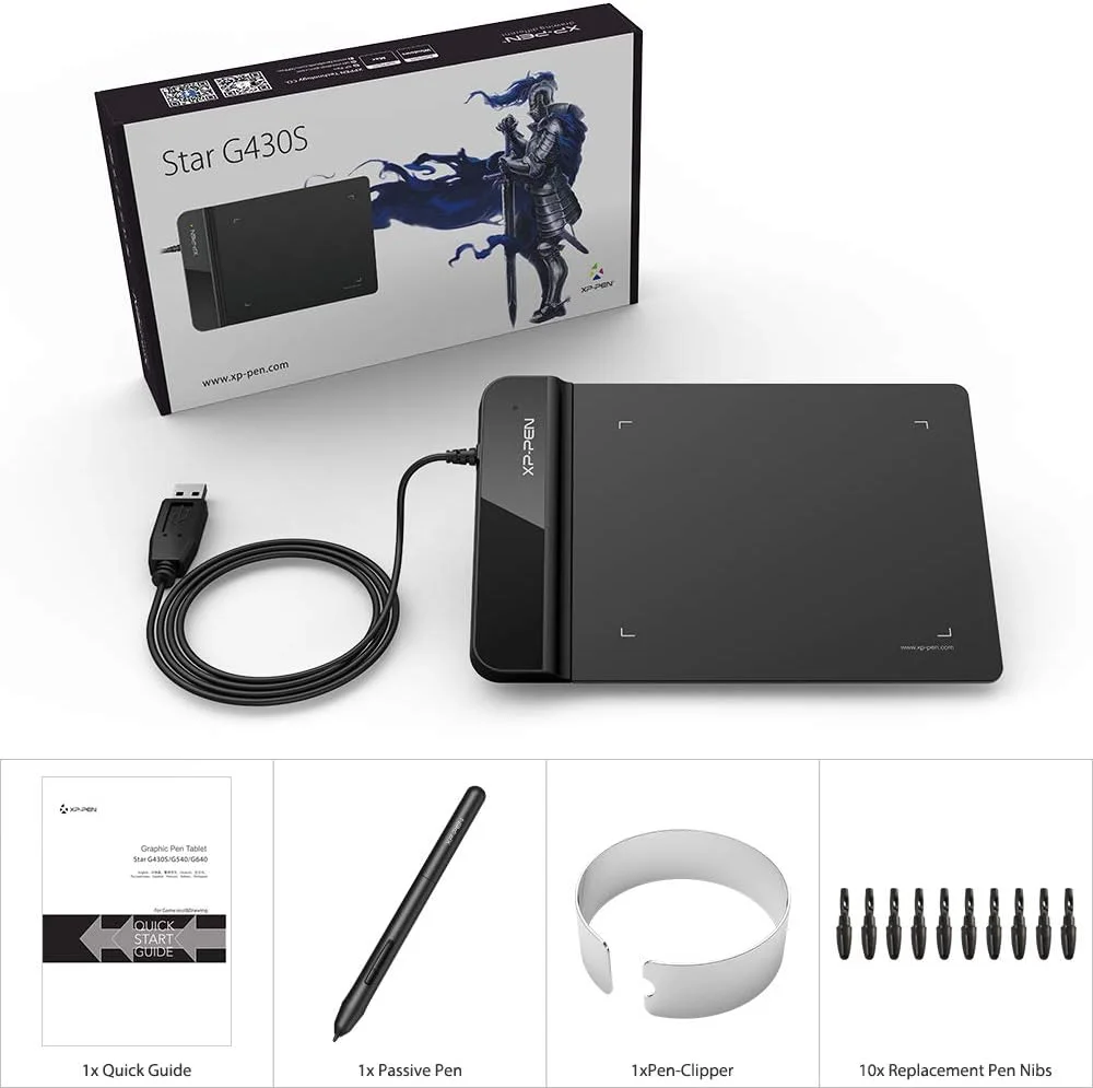 تبلت گرافیکی فوق نازک XP-Pen G430S OSU تبلت دیجیتال 4 × 3 اینچ قلم طراحی تبلت برای OSU! (8192 سطح فشار)