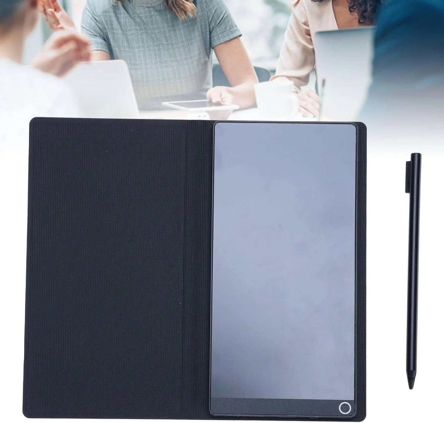 تبلت نوشتاری LCD 6.5 اینچی، دفترچه یادداشت دیجیتال قابل استفاده مجدد با قلم هوشمند، نوت پد دیجیتال تمام صفحه همگام سازی بلادرنگ برای یادداشت برداری و طراحی