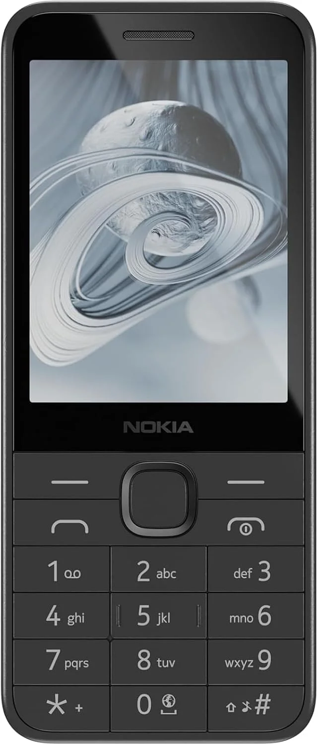 گوشی موبایل دکمه ای نوکیا 215 4G دو سیم کارت، 4G، عمر باتری طولانی، بازی، رادیو FM، طراحی بادوام، مشکی