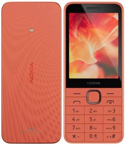 گوشی موبایل دکمه ای نوکیا 215 4G دو سیم کارت، 4G، عمر باتری طولانی، بازی، رادیو FM، طراحی بادوام، هلویی