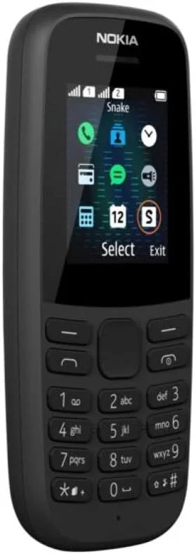 گوشی موبایل نوکیا 105 نسخه 4 مشکی - صفحه نمایش 1.8 اینچ/4.57 سانتی متر QVGA - 3G - 4 مگابایت رم - 4 مگابایت رام - دوربین QVGA - دو سیم کارت - باتری 800 میلی آمپر ساعت