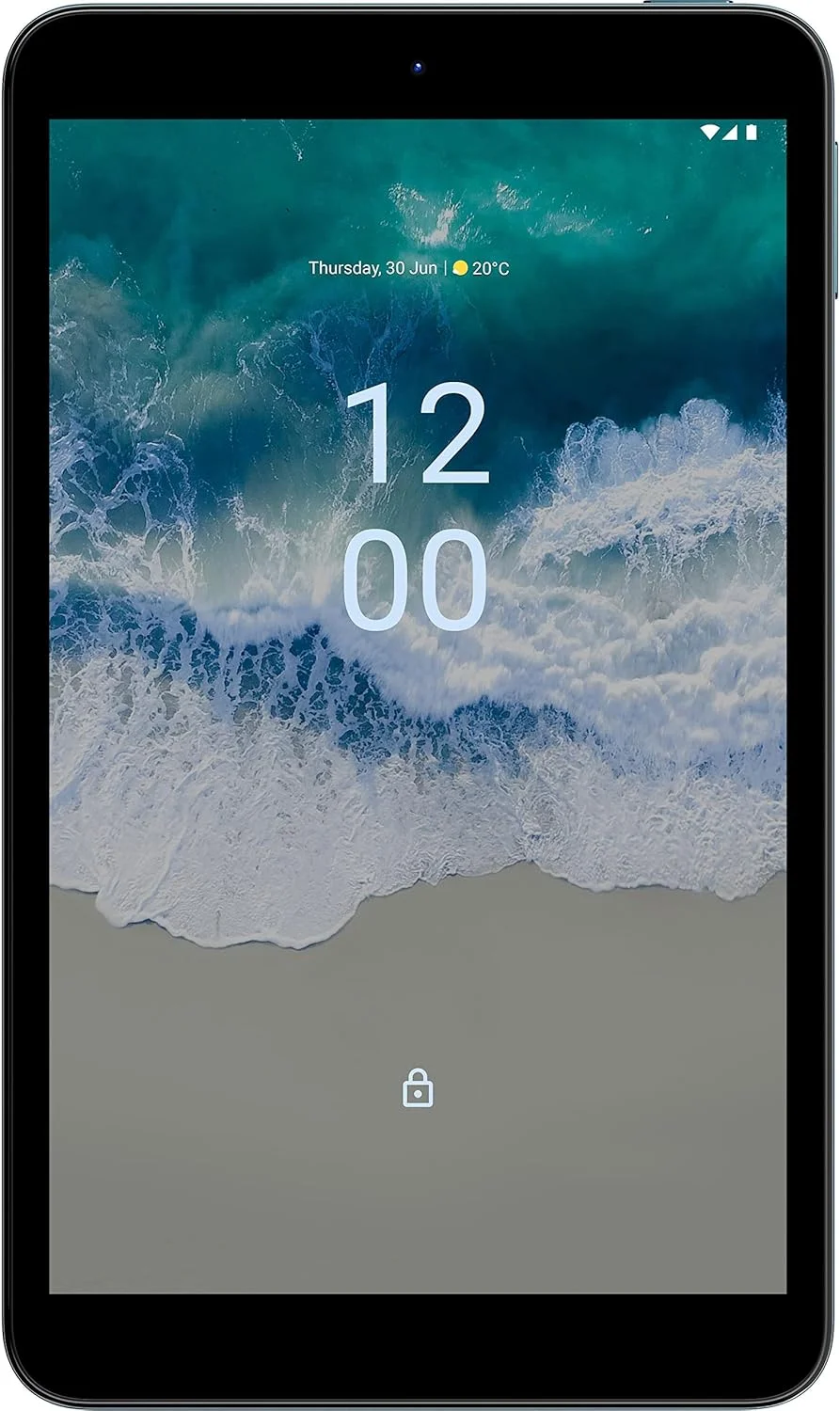 تبلت نوکیا T10 اندروید 12 وای فای با صفحه نمایش 8 اینچی HD، حافظه 3GB/32GB، دوربین پشتی 8 مگاپیکسلی و دوربین جلویی 2 مگاپیکسلی، بلندگوهای دوگانه با پخش OZO، 2 سال به روز رسانی سیستم عامل / 3 سال به روز رسانی امنیتی - آبی اقیانوسی