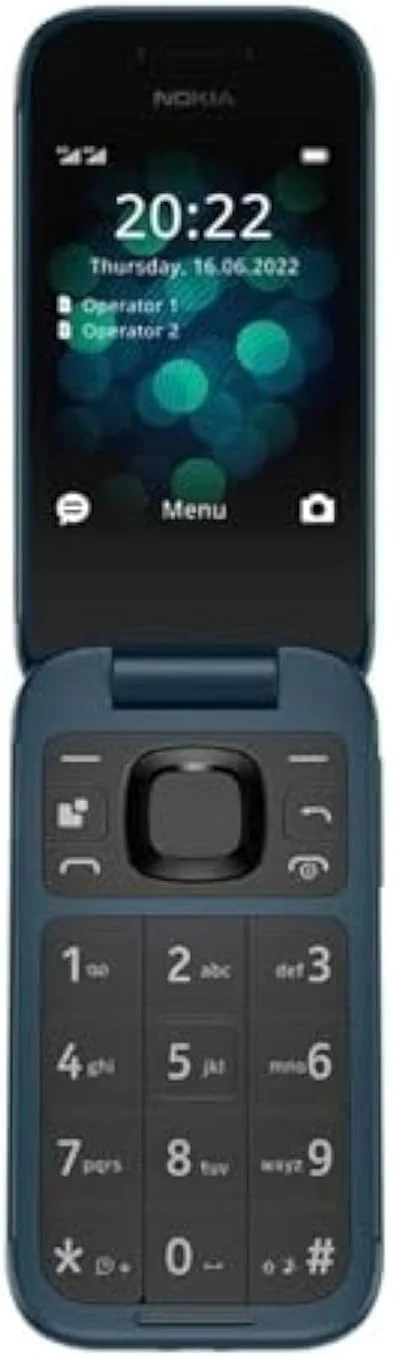 گوشی موبایل تاشو نوکیا 2660 مدل TA-1474 دو سیم کارت، آبی