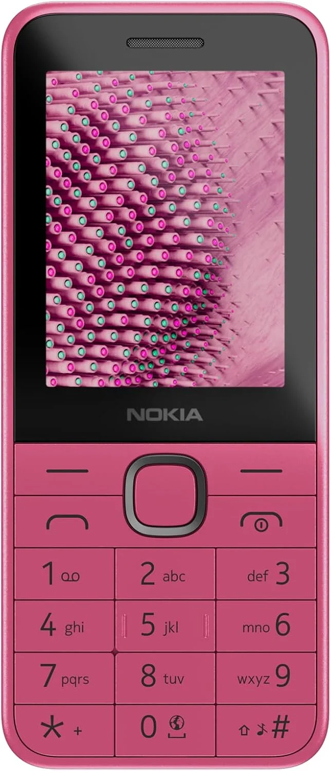 نوکیا 225 (2024) دو سیم کارت 128 مگابایت رام + 64 مگابایت رم (فقط GSM | بدون CDMA) کارخانه آنلاک شده 4G/LTE (صورتی) - نسخه بین المللی