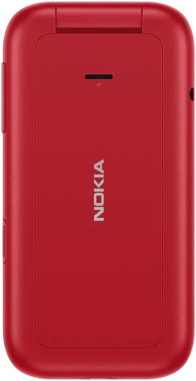 گوشی تاشو نوکیا 2660 دو سیم کارت 128 مگابایت رام + 48 مگابایت رم (فقط GSM | بدون CDMA) نسخه بین المللی آنلاک شده کارخانه ای اندروید 4G/LTE (قرمز)