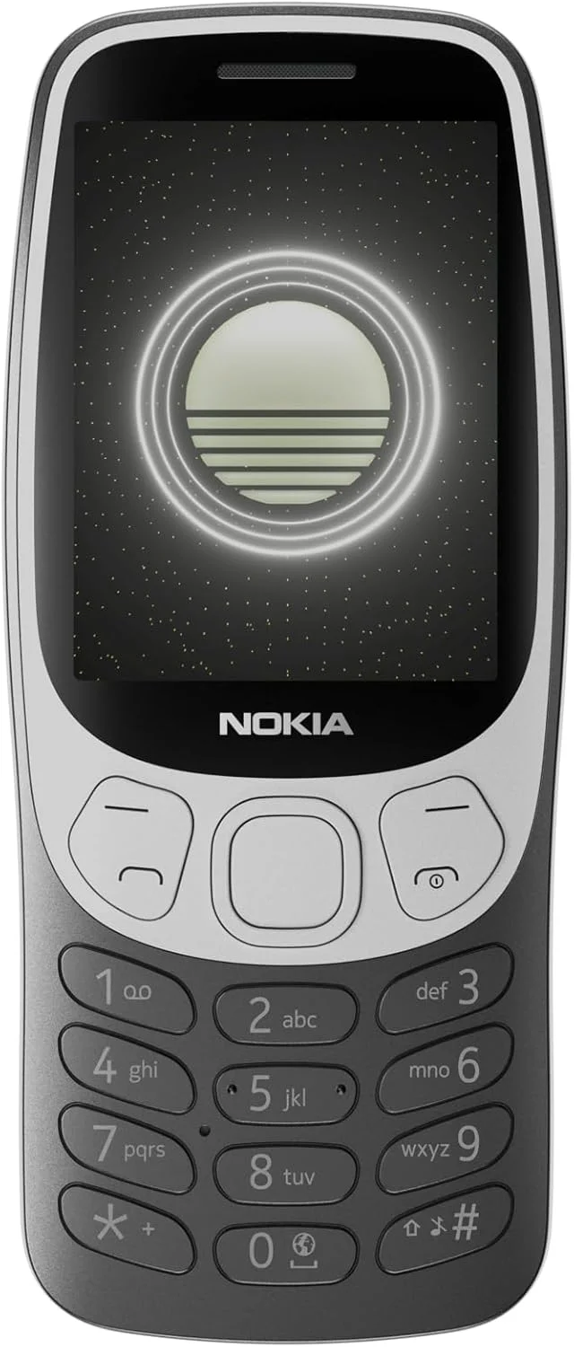 گوشی موبایل نوکیا 3210 [2024] 6 سانتی متر [2.4] 89 گرم مشکی (NOKIA 3210 4G TA-1618 DS GBIE GRUNGE BLK)