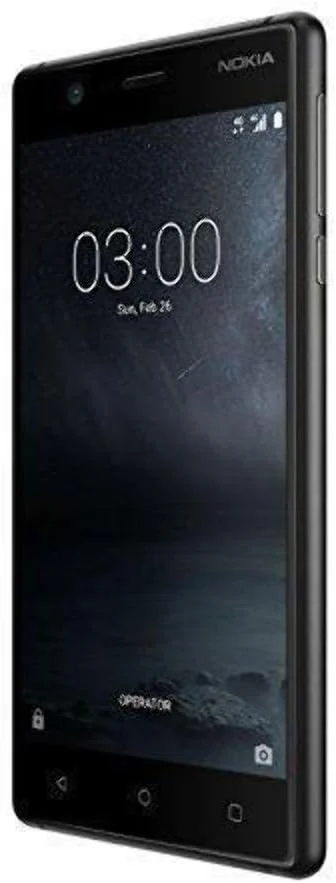 گوشی موبایل نوکیا 3 دو سیم کارت - 16 گیگابایت حافظه داخلی، 2 گیگابایت رم، 4G LTE، مشکی مات گوشی موبایل نوکیا 3 دو سیم کارت - 16 گیگابایت حافظه داخلی، 2 گیگابایت رم، 4G LTE، مشکی مات