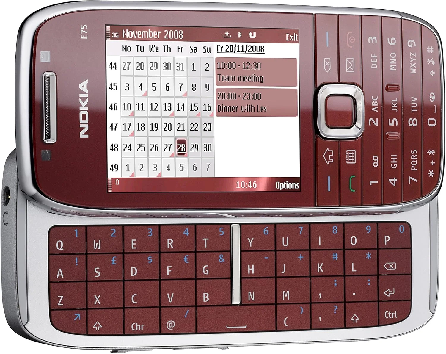 گوشی موبایل نوکیا E75 50 مگابایت QWERTY نسخه بین المللی قرمز رنگ، پلمپ کارخانه، آنلاک شده، 3G 2G GSM گوشی موبایل نوکیا E75 50 مگابایت QWERTY نسخه بین المللی قرمز رنگ، پلمپ کارخانه، آنلاک شده، 3G 2G GSM