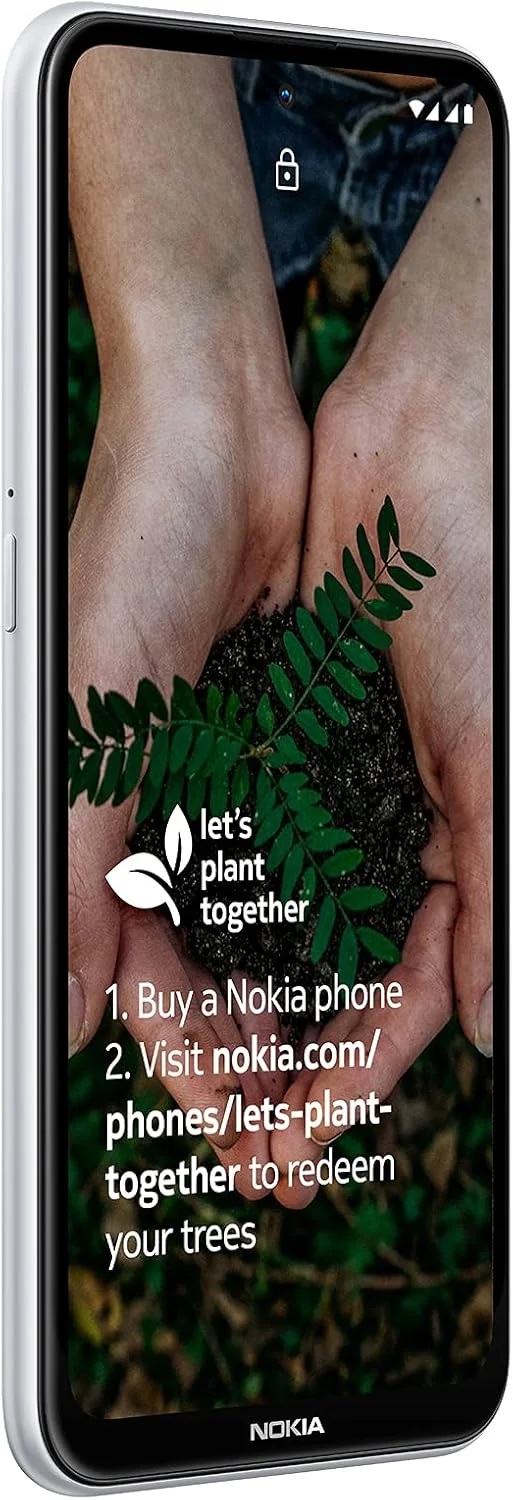 گوشی هوشمند نوکیا X10 با اندروید، صفحه نمایش 6.67 اینچی، 5G، بدون سیم کارت UK - رم 6 گیگابایتی و حافظه داخلی 64 گیگابایتی (دو سیم کارت) - سفید برفی