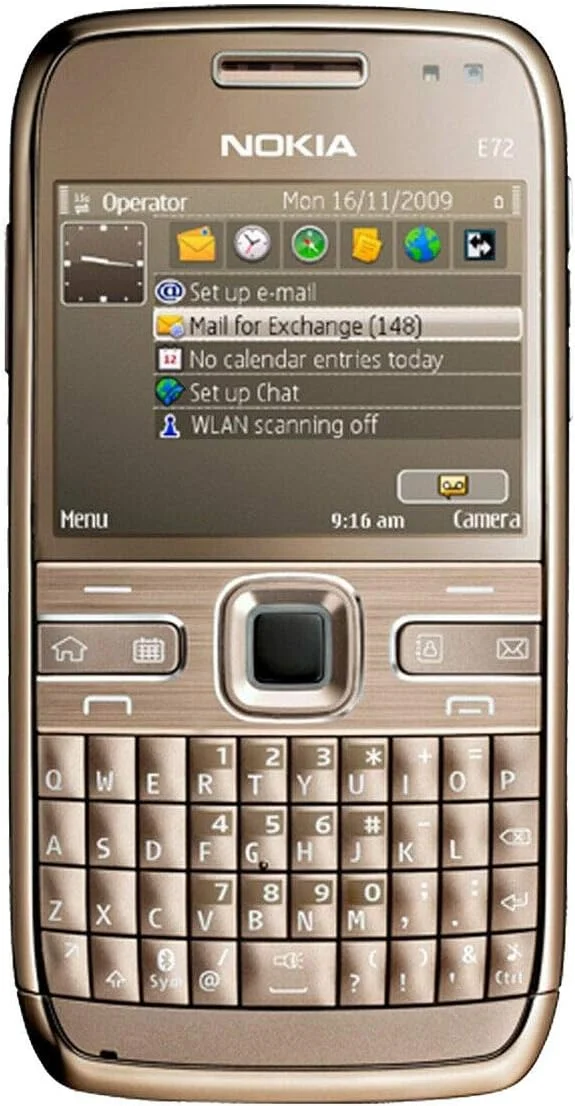گوشی موبایل نوکیا E72-1 نسخه استاندارد با صفحه کلید QWERTY، آنلاک شده کارخانه، 3G (قهوه ای توپاز) - نسخه بین المللی گوشی موبایل نوکیا E72-1 نسخه استاندارد با صفحه کلید QWERTY، آنلاک شده کارخانه، 3G (قهوه ای توپاز) - نسخه بین المللی