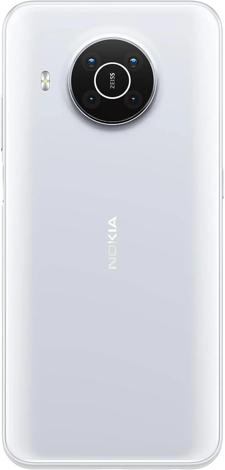 گوشی هوشمند نوکیا X10 با اندروید، صفحه نمایش 6.67 اینچی، 5G، بدون سیم کارت UK - رم 6 گیگابایتی و حافظه داخلی 64 گیگابایتی (دو سیم کارت) - سفید برفی