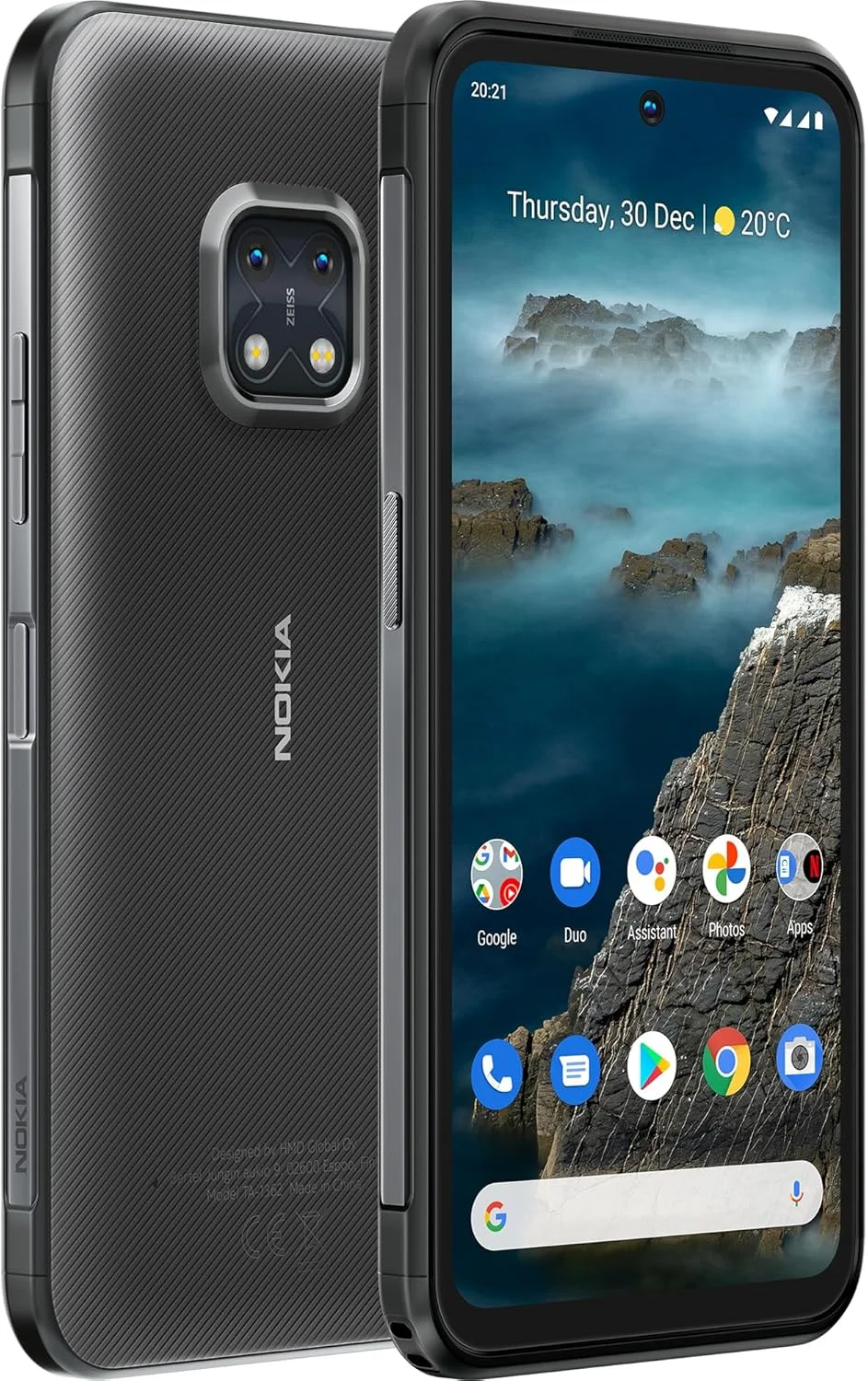 گوشی موبایل نوکیا XR20، نمایشگر 6.67 اینچی Full HD+، دوربین دوگانه 48 مگاپیکسلی با لنز ZEISS، شارژ بی‌سیم 15 واتی و شارژ سریع 18 واتی، رم 4 گیگابایت/حافظه داخلی 64 گیگابایت، قابلیت استفاده با دستکش و دست خیس - گرانیتی