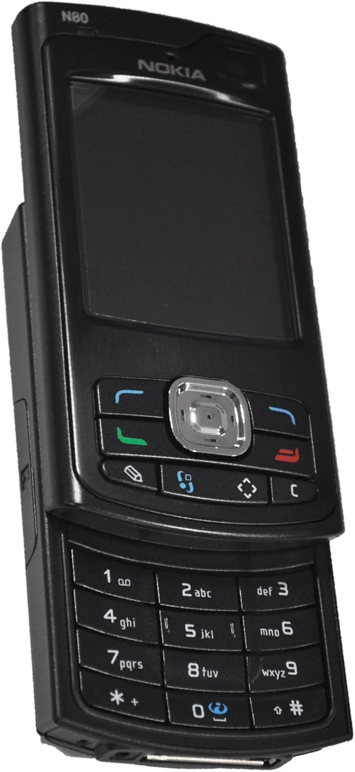 گوشی موبایل نوکیا N80 1 40Mb Rm 92 نسخه بین المللی آنلاک فابریک 3G بدون گارانتی - مشکی مرواریدی