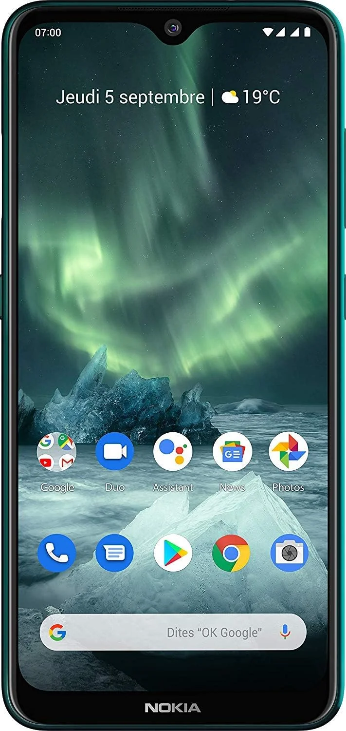 گوشی موبایل نوکیا 7.2 با حافظه 128 گیگابایت و رم 4 گیگابایت (فقط GSM، بدون CDMA) آنلاک کارخانه ای بدون گارانتی - مدل بین المللی 4G LTE (آبی فیروزه ای)
