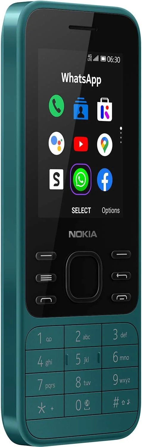 گوشی موبایل نوکیا 6300 دو سیم کارت 4 گیگابایت رام + 512 مگابایت رم (فقط GSM | بدون CDMA) نسخه بین المللی آنلاک شده کارخانه ای 4G/LTE (سبز فیروزه ای) گوشی موبایل نوکیا 6300 دو سیم کارت 4 گیگابایت رام + 512 مگابایت رم (فقط GSM | بدون CDMA) نسخه بین المللی آنلاک شده کارخانه ای 4G/LTE (سبز فیروزه ای)