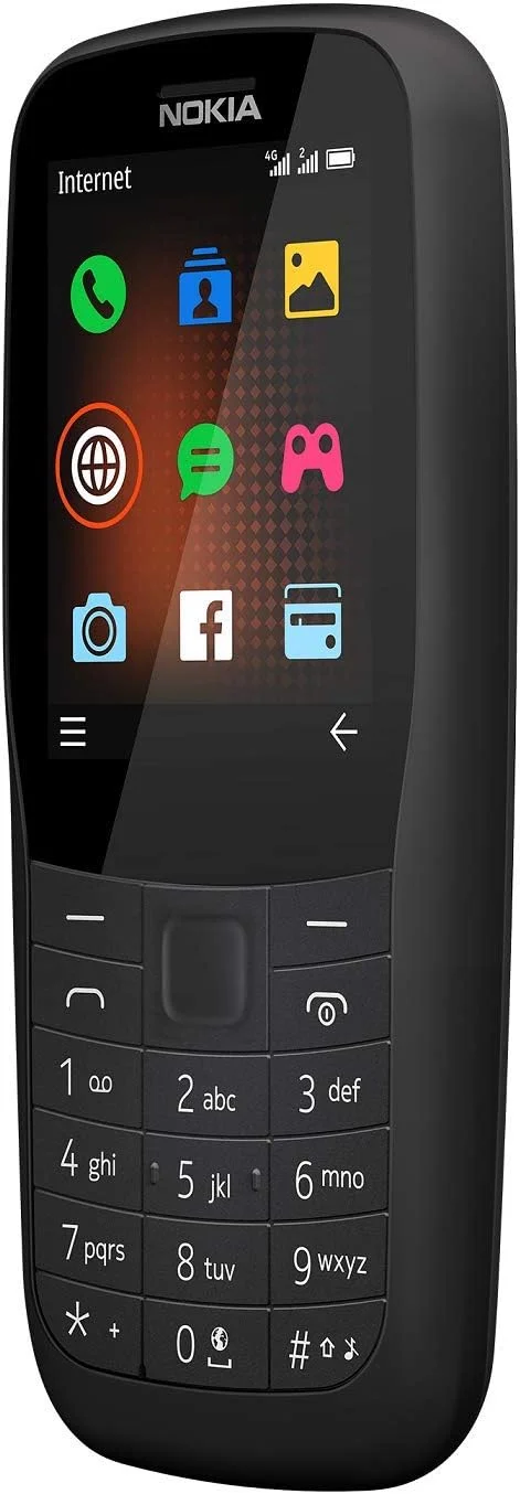 گوشی موبایل نوکیا 220 دو سیم کارت، 24 مگابایت رام + 16 مگابایت رم (فقط GSM | بدون CDMA) آنلاک کارخانه 4G/LTE (مشکی) - نسخه بین المللی گوشی موبایل نوکیا 220 دو سیم کارت، 24 مگابایت رام + 16 مگابایت رم (فقط GSM | بدون CDMA) آنلاک کارخانه 4G/LTE (مشکی) - نسخه بین المللی