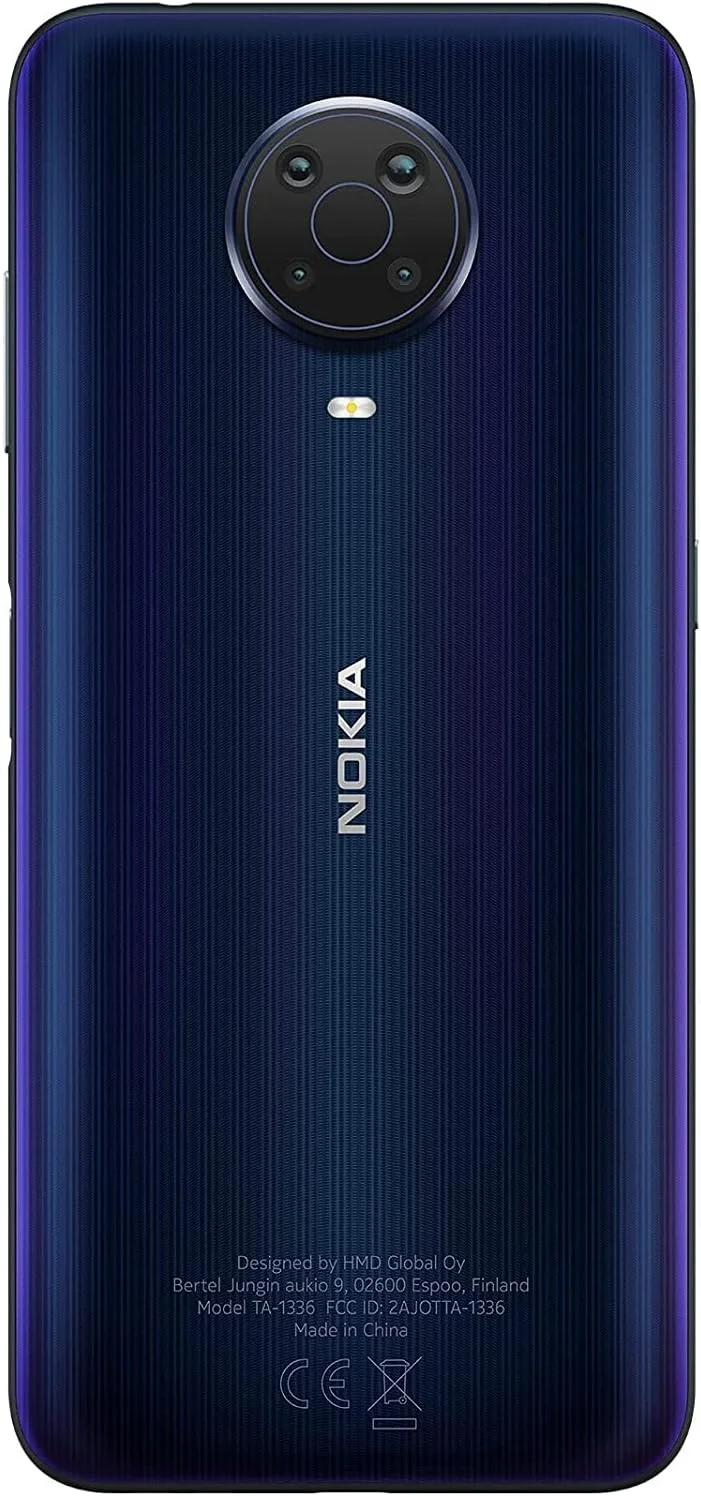 گوشی موبایل نوکیا G20 با اندروید، صفحه نمایش 6.5 اینچی، رم 4 گیگابایت و حافظه داخلی 64 گیگابایت (دو سیم کارت) - آبی