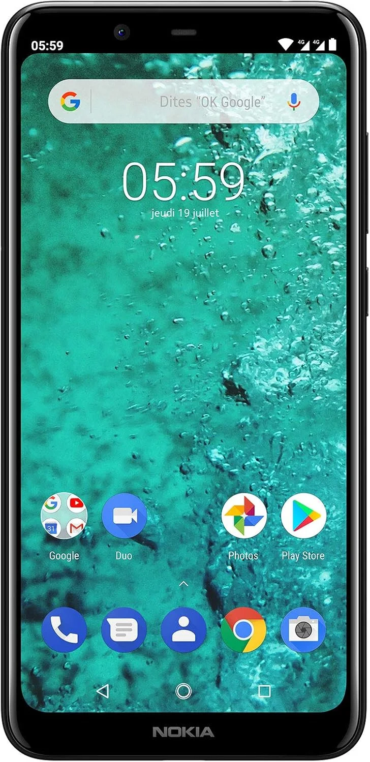 گوشی موبایل نوکیا 5.1 پلاس دو سیم کارت 32 گیگابایت حافظه داخلی + 3 گیگابایت رم (فقط GSM | بدون CDMA) نسخه بین المللی آنلاک شده کارخانه 4G/LTE (مشکی شب)