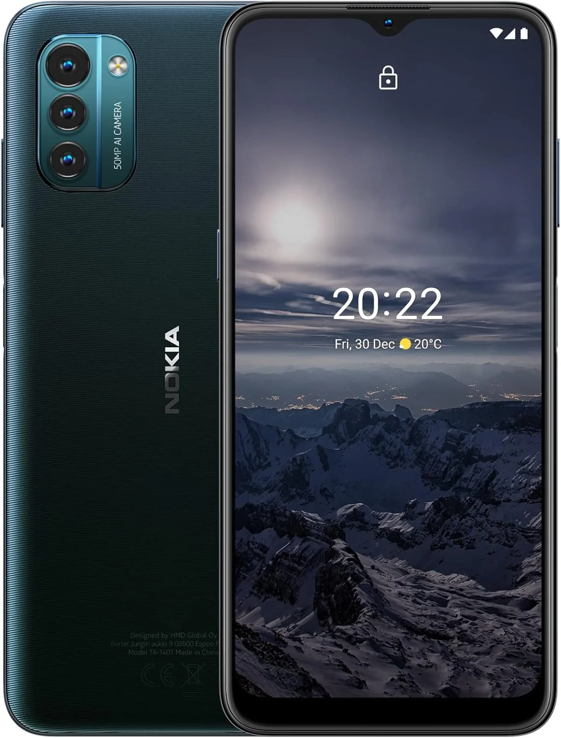 گوشی موبایل نوکیا G21 دو سیم کارت 64 گیگابایت رام + 4 گیگابایت رم (فقط GSM | بدون CDMA) کارخانه آنلاک شده اندروید 4G/LTE (آبی نوردیک) - نسخه بین المللی
