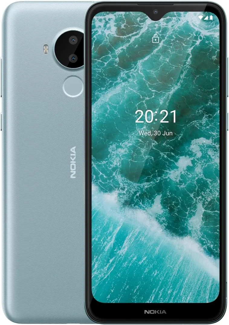گوشی موبایل نوکیا C30، باتری 6000 میلی آمپر، صفحه نمایش 6.82 اینچی HD+، حافظه 3 + 32 گیگابایت (سفید)