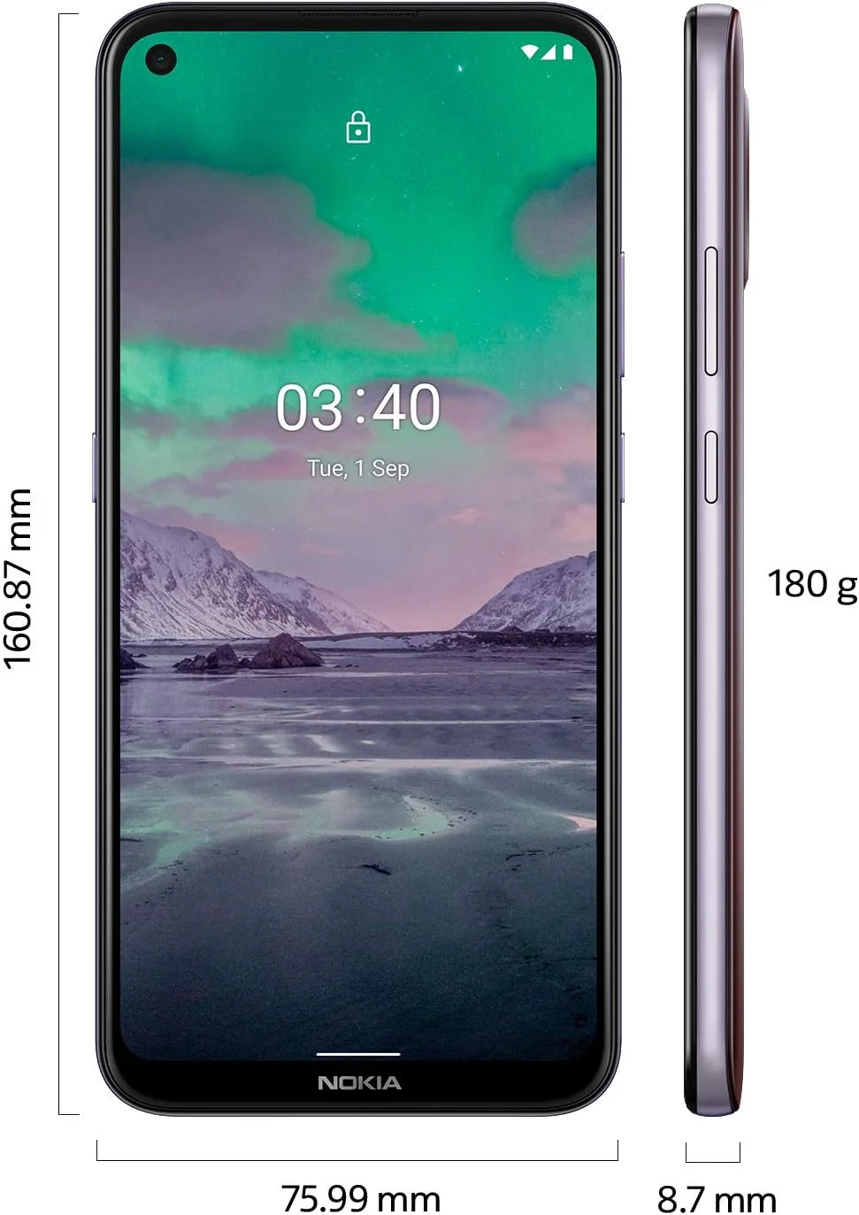 گوشی هوشمند نوکیا 3.4 با صفحه نمایش 6.39 اینچی HD+، پردازنده Qualcomm® Snapdragon™ 460، عمر باتری 2 روزه، حالت پرتره و شب، دوربین فوق عریض 5 مگاپیکسلی، طراحی بادوام، Family Link و Android One - بنفش تیره گوشی هوشمند نوکیا 3.4 با صفحه نمایش 6.39 اینچی HD+، پردازنده Qualcomm® Snapdragon™ 460، عمر باتری 2 روزه، حالت پرتره و شب، دوربین فوق عریض 5 مگاپیکسلی، طراحی بادوام، Family Link و Android One - بنفش تیره