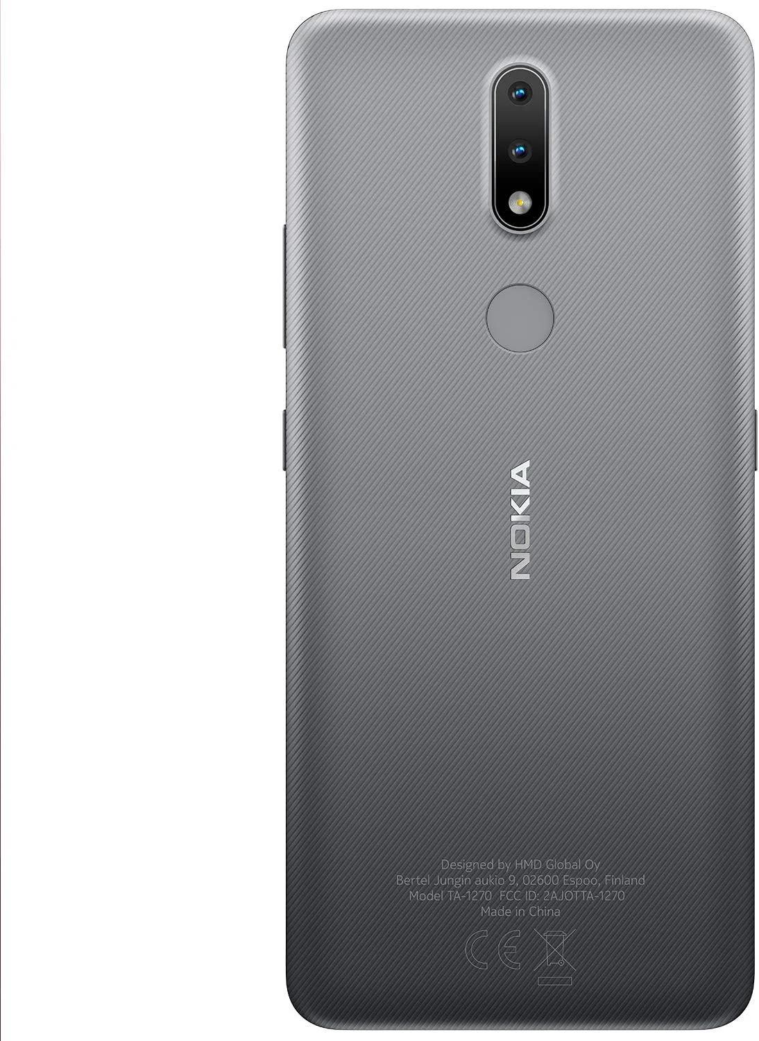 گوشی موبایل نوکیا 2.4 (64 گیگابایت، 3 گیگابایت رم) 6.5 اینچی HD+، GSM آنلاک شده 4G LTE، مدل بین المللی TA-1277/SS (خاکستری) - تصویر 2